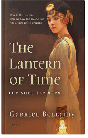 Premade Book Cover Metallic Bronze