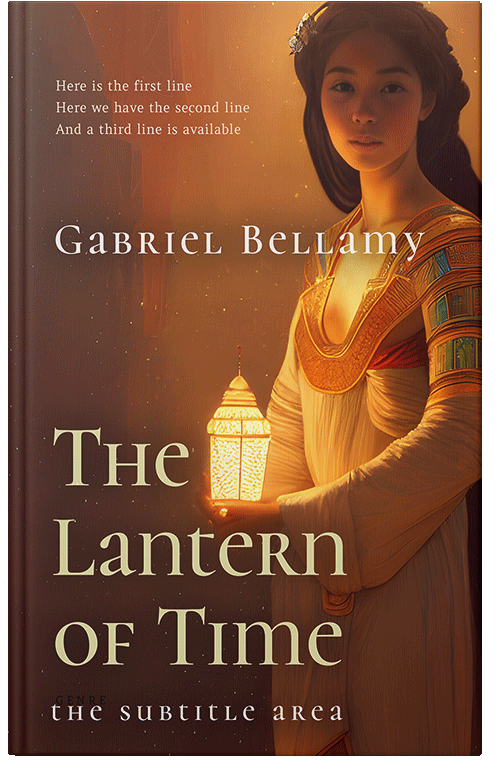 Front view of Premade Historical Book Cover - Metallic Copper