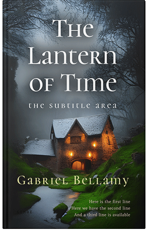 Premade Book Cover Lunar Green