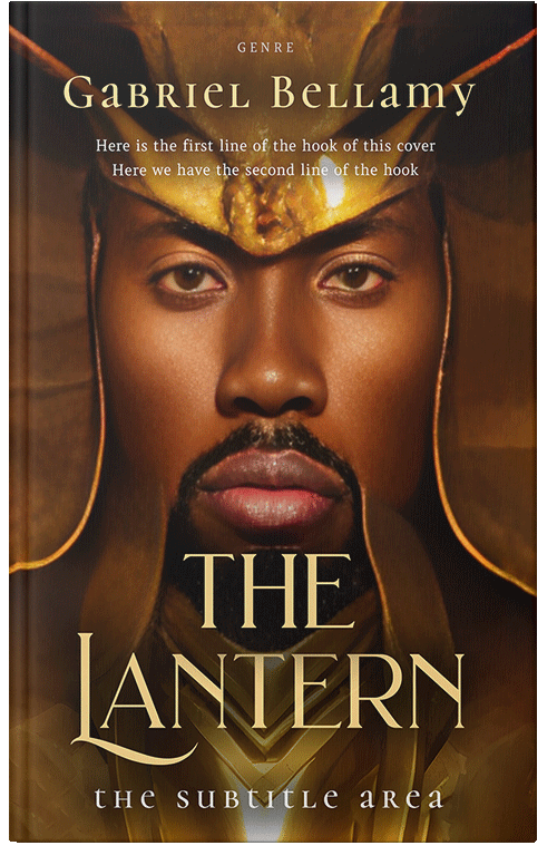 Front view of Premade Fantasy Book Cover - Bronze