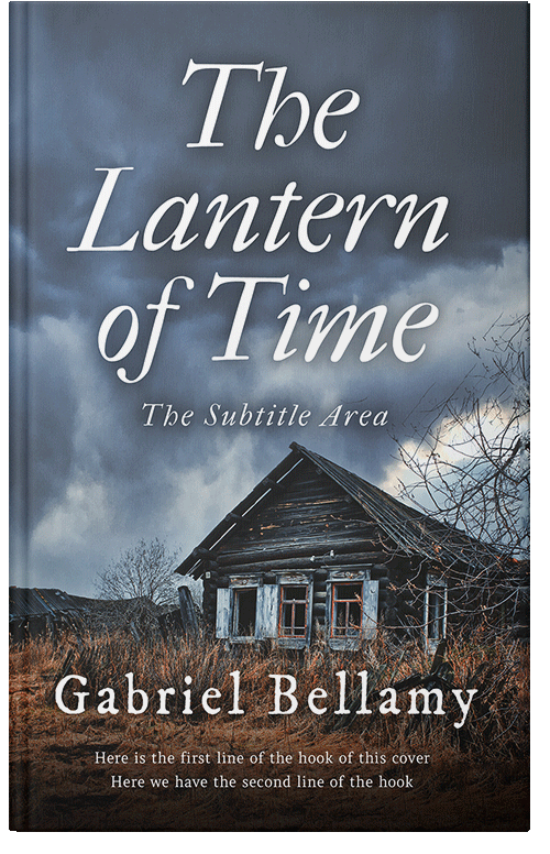 Front view of Premade Literary Fiction Book Cover - Shuttle Gray