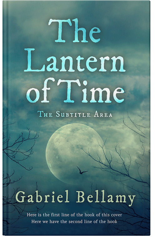 Front view of Premade Horror Book Cover - Faded Jade