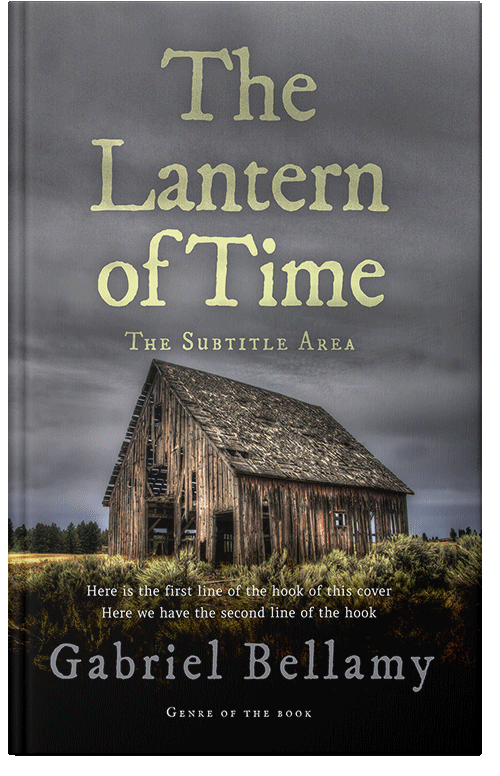 Front view of Premade Horror Book Cover - Dove Gray