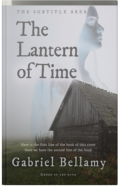 Front view of Premade Horror Book Cover - Iron