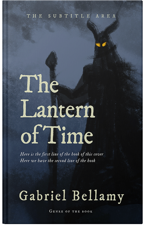 Front view of Premade Horror Book Cover - Vulcan