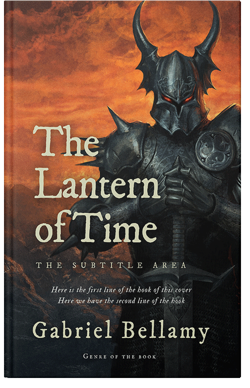 Front view of Premade Fantasy Book Cover - Raw Sienna