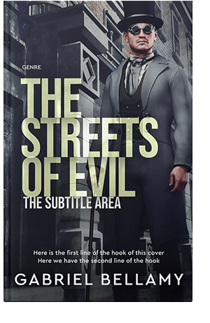 Pre Made Book Cover Steel Gray