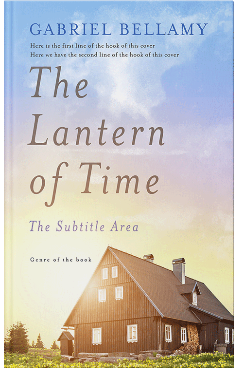 Front view of Premade Literary Fiction Book Cover - Quill Gray