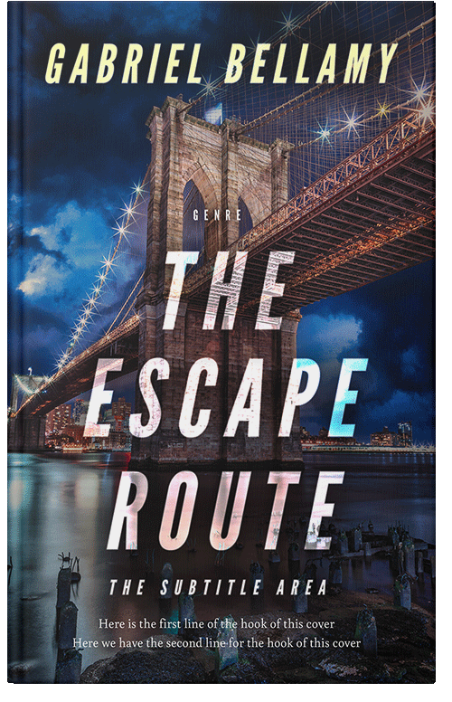 Front view of Premade Mystery & Thriller & Suspense Book Cover - Steel Gray