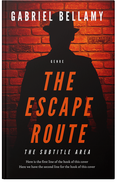 Front view of Premade Mystery & Thriller & Suspense Book Cover - Graphite