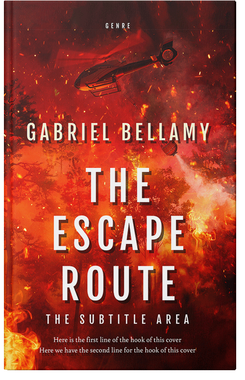 Front view of Premade Action & Adventure Book Cover - Totem Pole