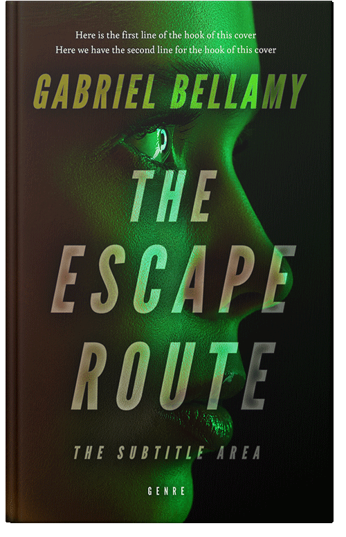 Front view of Premade Action & Adventure Book Cover - Green Waterloo