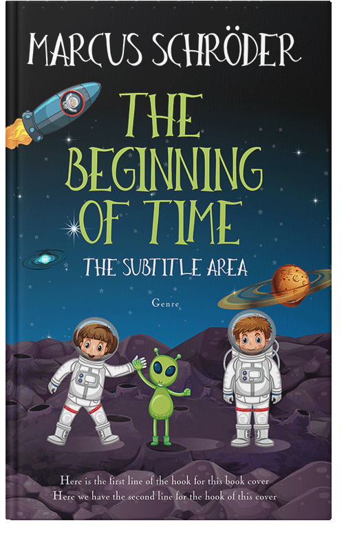 Front view of Premade Children's Book Cover - Ebony Clay