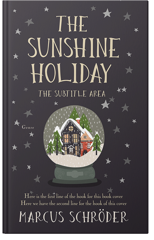 Front view of Premade Abstract Book Cover - Thunder