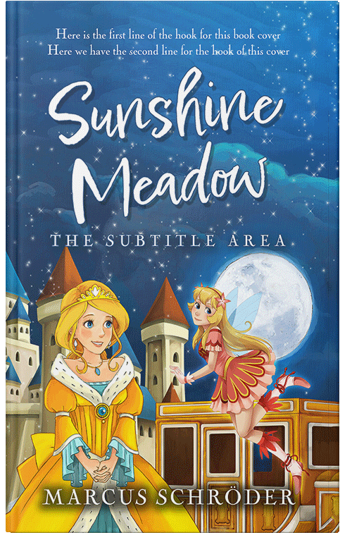 Front view of Premade Children's Book Cover - Harvest Gold