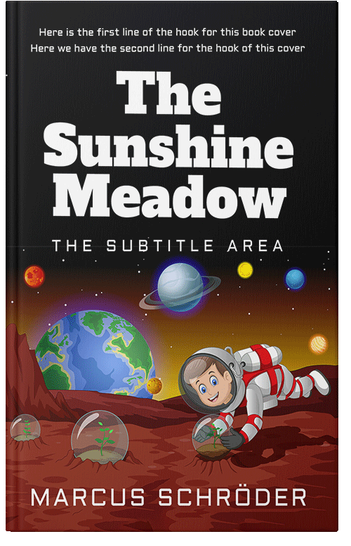 Front view of Premade Children's Book Cover - Night Rider