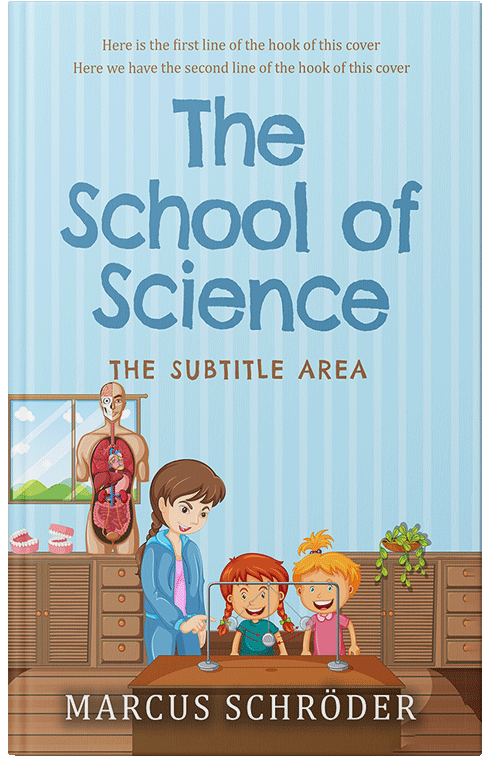 Front view of Premade Education Book Cover - Link Water