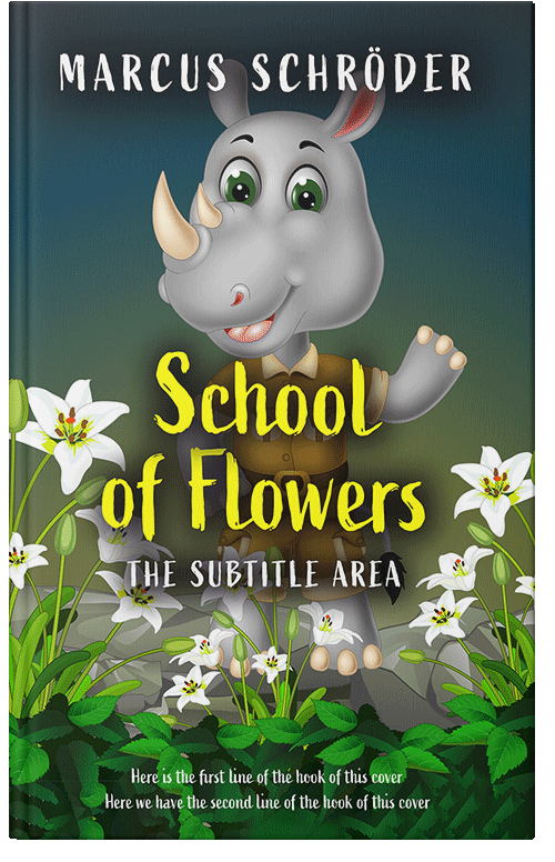 Front view of Premade Teen & Young Adult Book Cover - Lunar Green