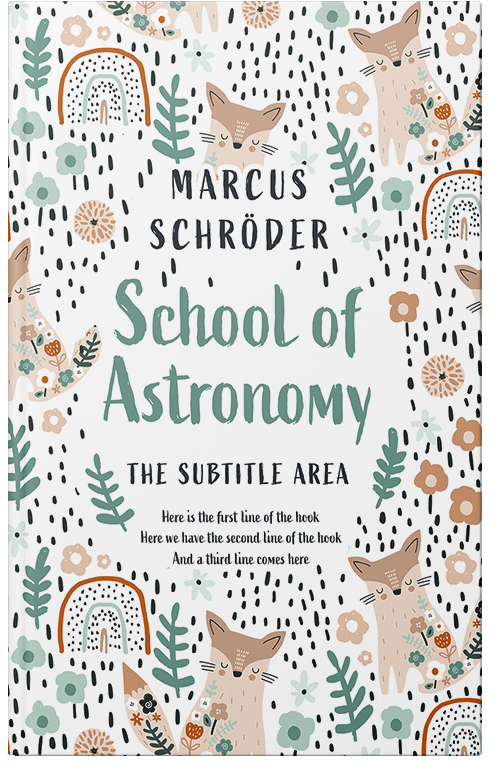 Front view of Premade Children's Book Cover - Pearl Bush