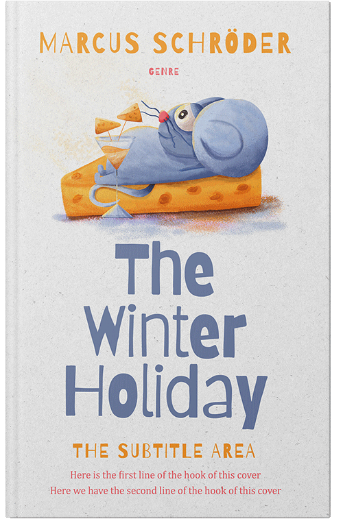 Front view of Premade Children's Book Cover - Bon Jour