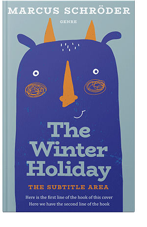 Pre Made Book Cover Chambray