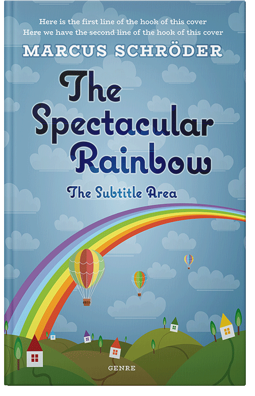 Front view of Premade Fantasy Book Cover - Polo Blue