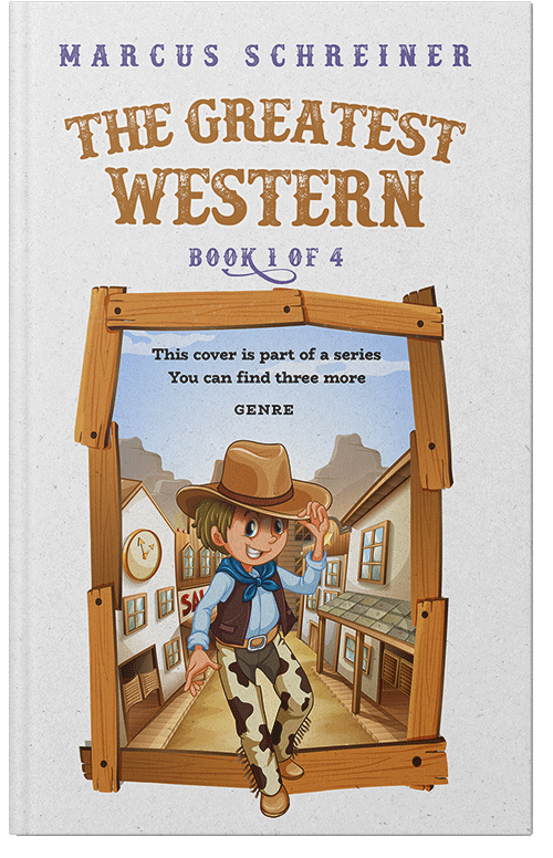 Front view of Premade Children's Book Cover - Mercury