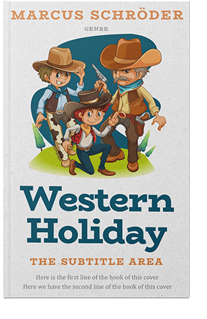 Pre Made Book Cover Blue Dianne