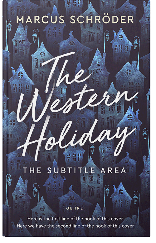 Front view of Premade Horror Book Cover - Bright Gray