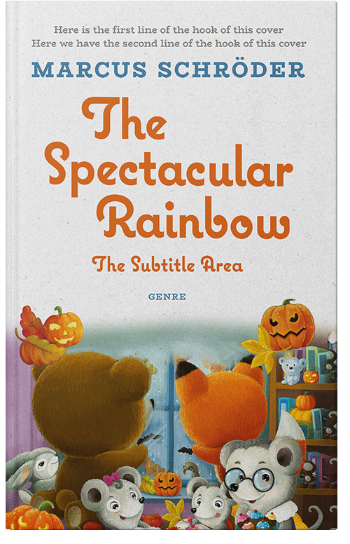 Front view of Premade Children's Book Cover - Desert Storm