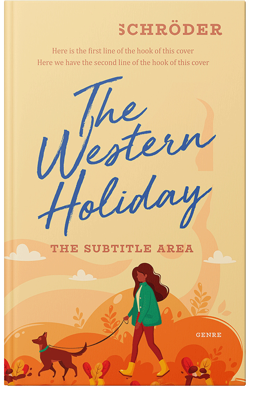 Front view of Premade Chick Lit Book Cover - Marzipan