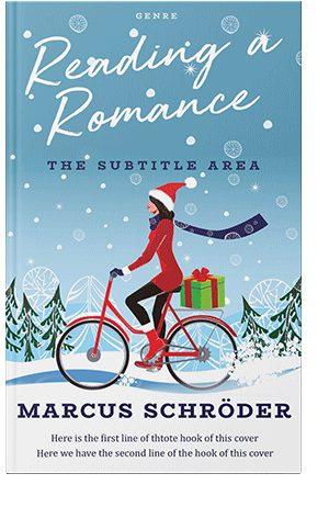 Pre Made Book Cover Fountain Blue