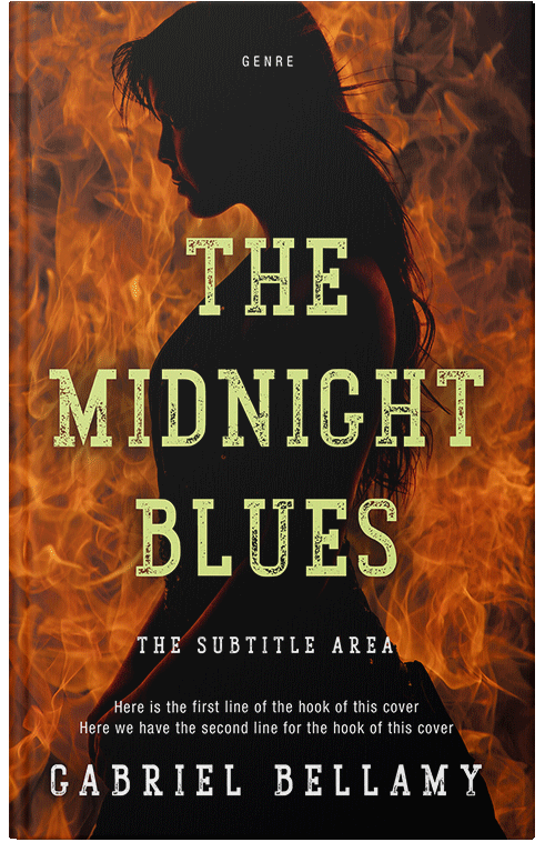 Front view of Premade Surreal Book Cover - Copper