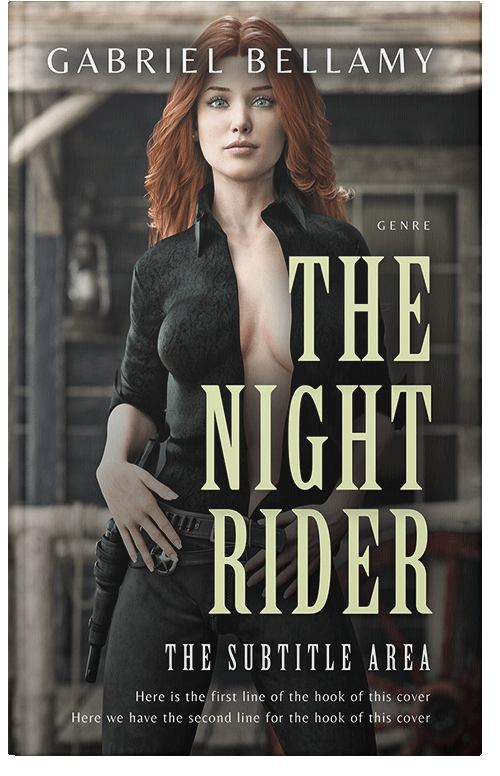 Front view of Premade Western Book Cover - Dune