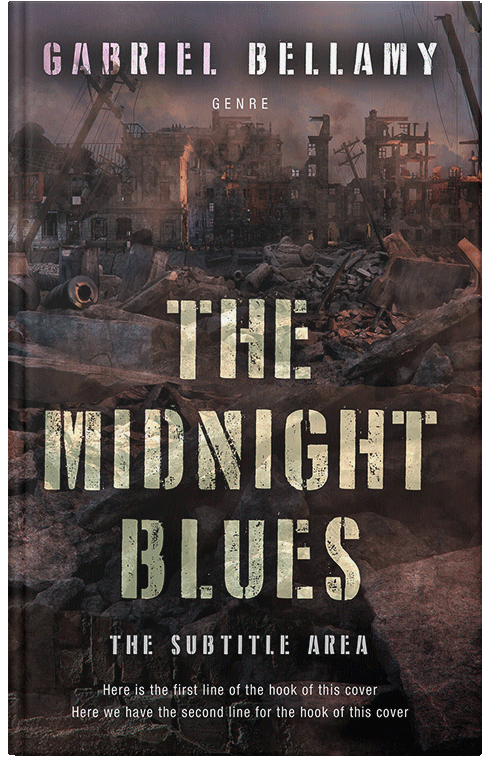 Front view of Premade Apocalyptica Book Cover - Cocoa Brown