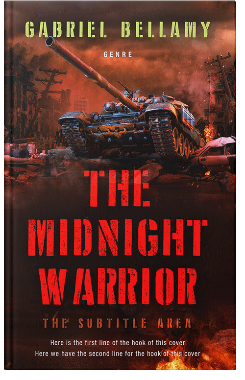 Front view of Premade Action & Adventure Book Cover - Punch