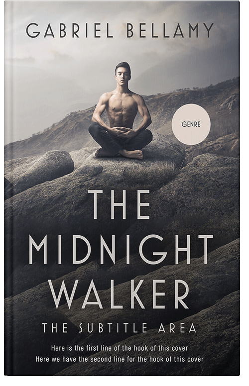 Front view of Premade Health & Mind & Body Book Cover - Swirl