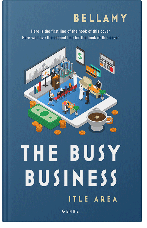 Front view of Premade Business Book Cover - Calypso