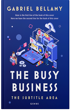 Premade Book Cover Catalina Blue