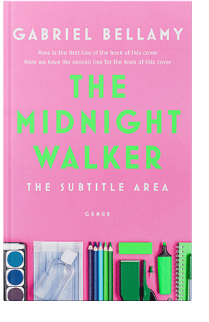 Pre Made Book Cover Lavender Rose