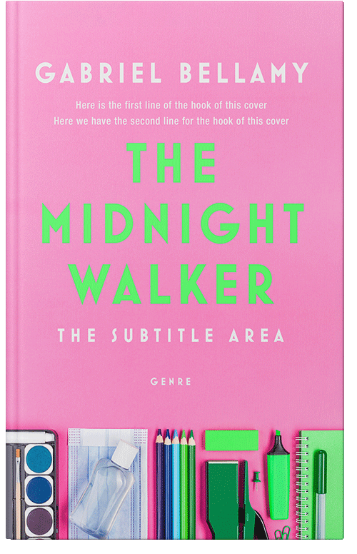 Front view of Premade Business Book Cover - Lavender Rose