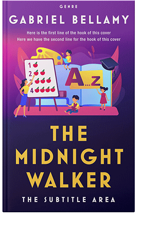 Pre Made Book Cover Violet