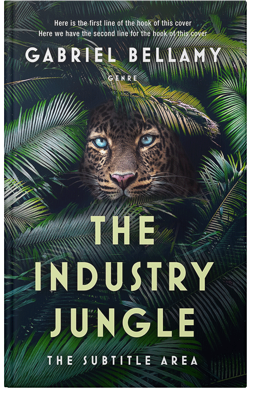 Front view of Premade Action & Adventure Book Cover - Aztec