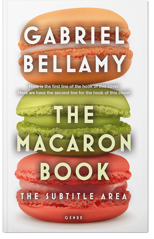 Front view of Premade Cookbooks & Food & Wine Book Cover - Tussock