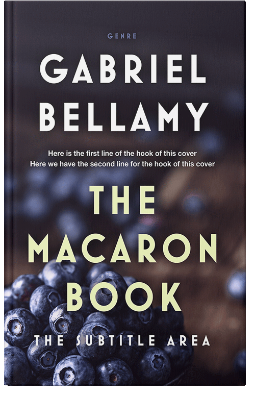 Front view of Premade Cookbooks & Food & Wine Book Cover - Bastille