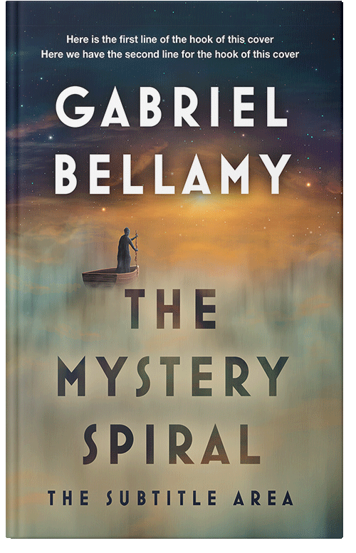 Front view of Premade Surreal Book Cover - Donkey Brown