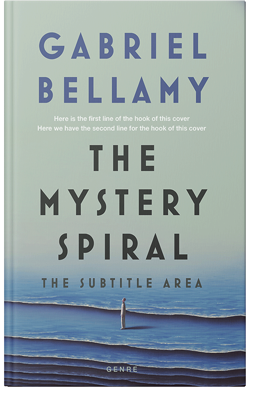 Front view of Premade Surreal Book Cover - Powder Ash