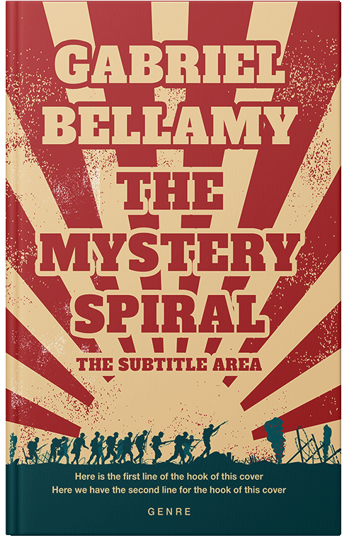 Front view of Premade Historical Book Cover - Chalky