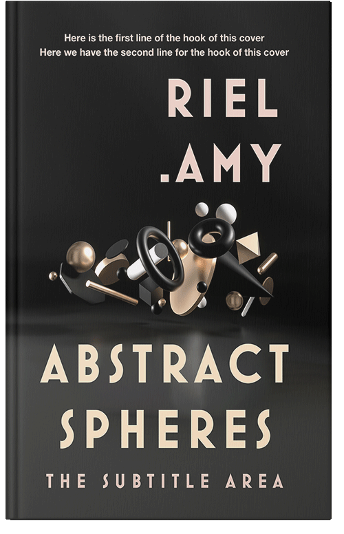 Front view of Premade Abstract Book Cover - Tuatara