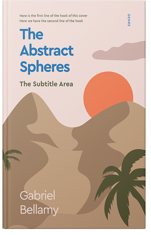 Front view of Premade Nature Book Cover - Teak